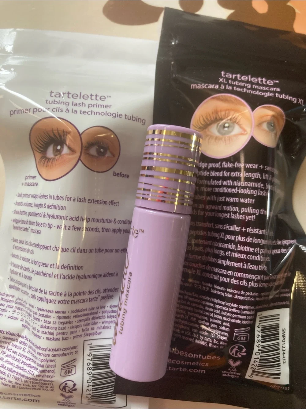 TARTE Mascara Trio- Primer, Tubing, and Tubing XL travel size